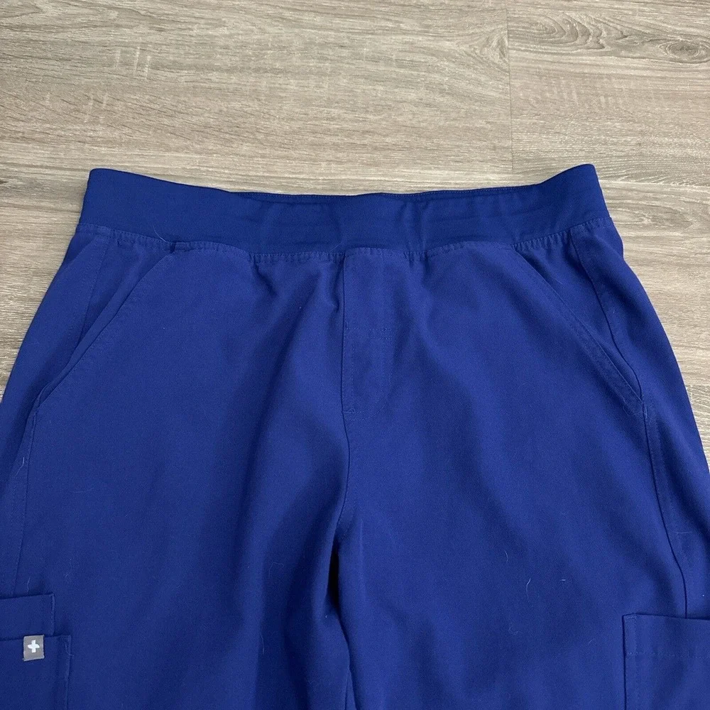 FIGS Pants Men's Large‎ Blue Axim Cargo Scrub Double Pocket T2001